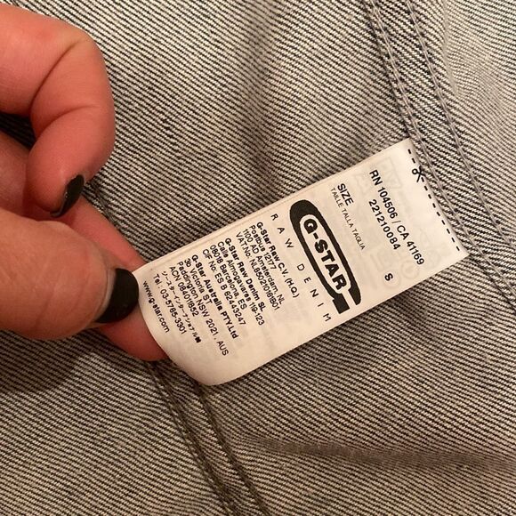 Authentic G-STAR Raw Denim New Fender women’s jean jacket SZ small - Picture 8 of 13